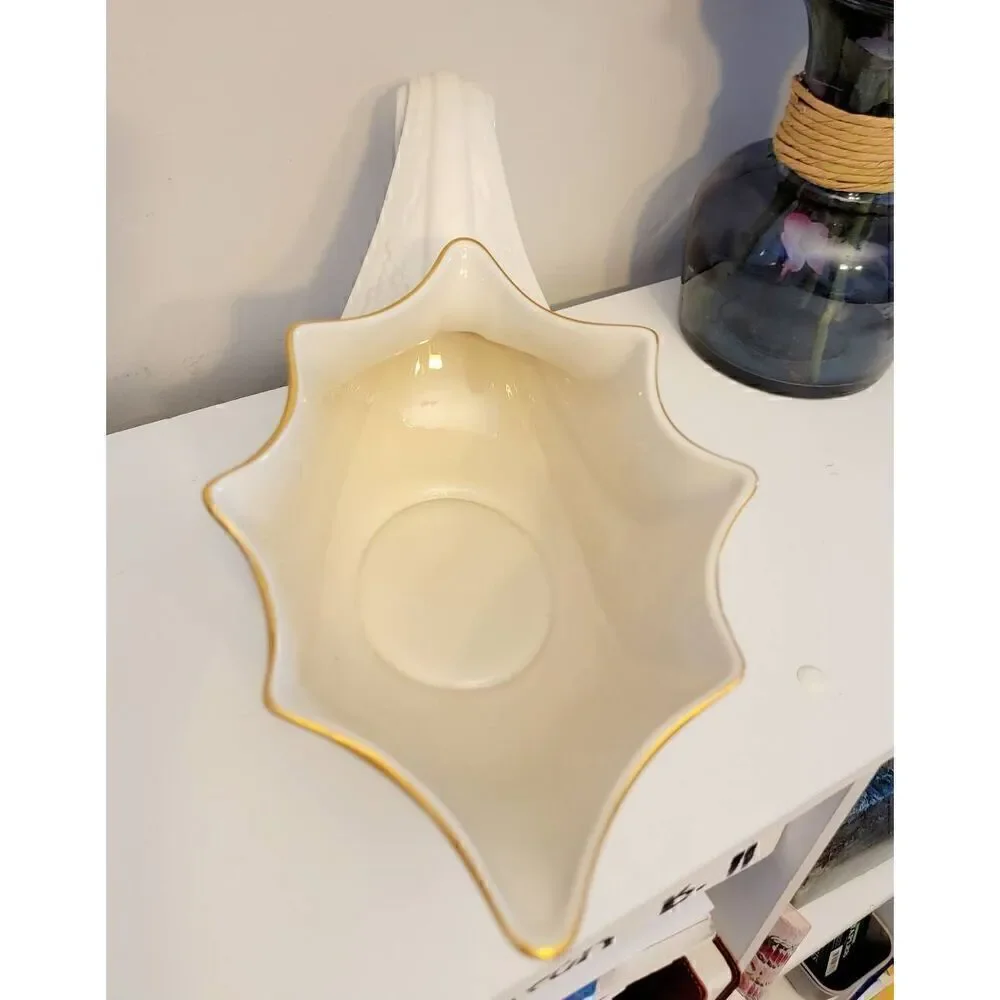 LENOX 1989 Fruits Of Life Cornucopia Porcelain W/ Gold Trim